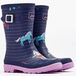 Joules Swimming Unicorn Girls Rain Boots Sz 13 🦄